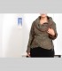 520 - Giacca "Petalo", pashmina, seta, fiocchi di lino