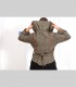 520 - Giacca "Petalo", pashmina, seta, fiocchi di lino