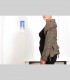 520 - Giacca "Petalo", pashmina, seta, fiocchi di lino