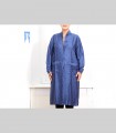 566 - Spolverino-Casacca lunga, seta a fiori jacquard
