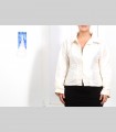 578 - Giacca-Camicia, taffetà di seta, collo arricciato