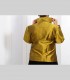 584 - Giacca-Camicia, taffetà di seta, ricami