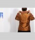 585 - Giacca-Camicia, taffetà di seta, ricami