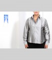 589 - Camicia, taffetà di seta, collo classico