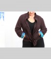 617 - Giacca, bouclè di pashmina, collo coreano