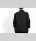 624 - Giacca double face, bouclé di pashmina, shantung di seta, collo coreano