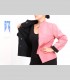 626 - Giacca double face, pashmina e taffetà di seta, collo coreano