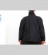 627 - Giacca double face, panno di pashmina e taffetà di seta, collo alto