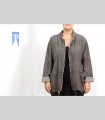 631 - Giacca morbida, pashmina, collo coreano