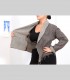 632 - Giacca morbida, pashmina, collo a scialle