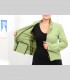 636 - Giacca corta blazer, lana, tessuto bouclé