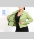 636 - Giacca corta blazer, lana, tessuto bouclé