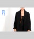 638 - Giacca, bouclé di pashmina, collo a scialle