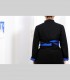 645 - Giacca kimono double face, corta, panno di pashmina, shantung di seta