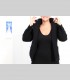654 - Giacca blazer, pregiato filato di pashmina, gabardin