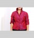671 - Giacca-Camicia, taffetà di seta, collo alzato