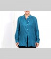 676 - Camicia, seta 21 grammi, collo coreano