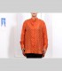 685 - Camicia ampia, seta 21 grammi broccato
