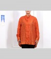 685 - Camicia ampia, seta 21 grammi broccato