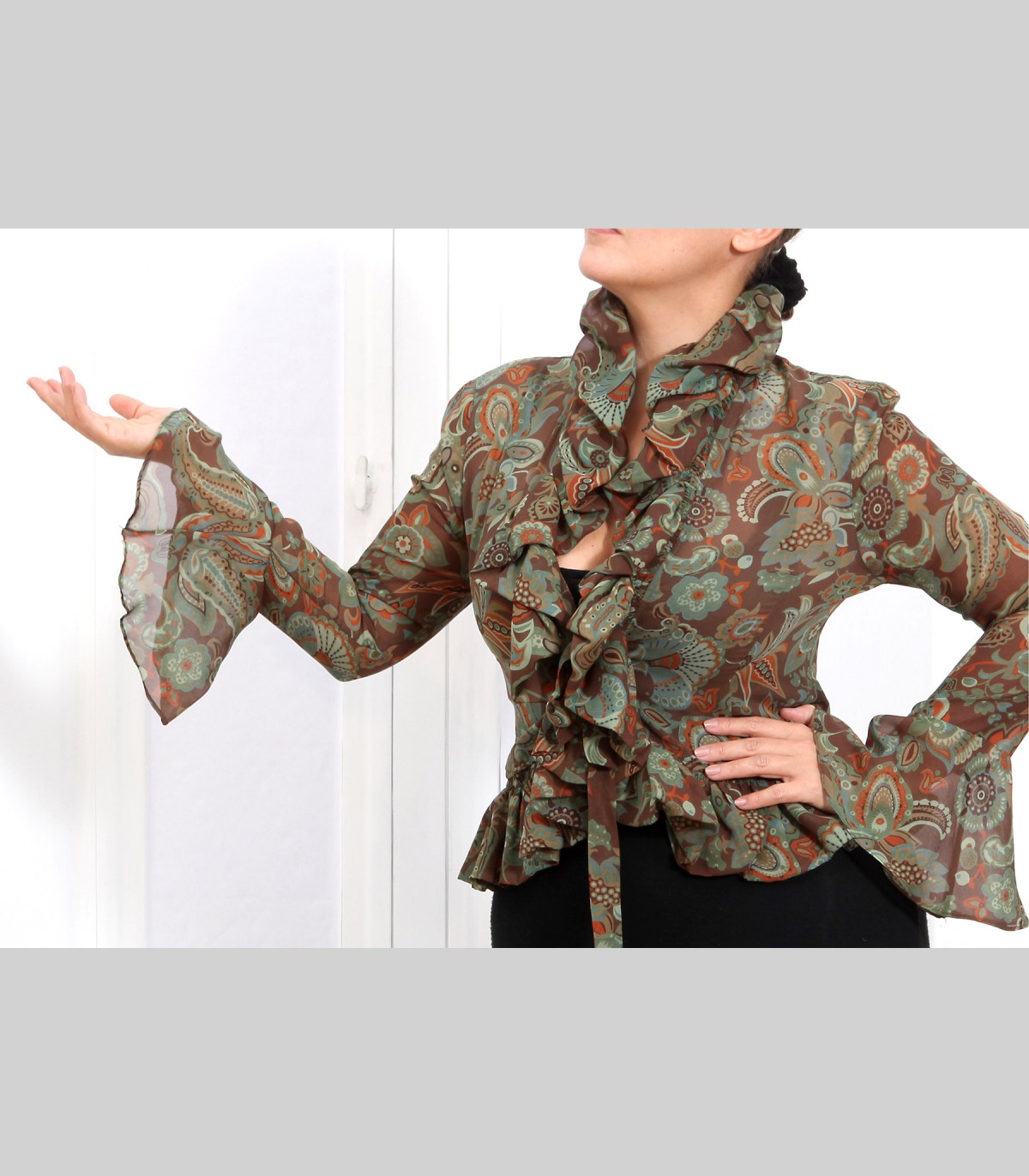 Camicia chiffon di seta online