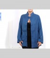 696 - Giacca-Camicia, pura pashmina, fodera in seta, collo coreano