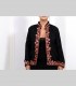 700 - Giacca double face, pashmina ricamata, seta antica