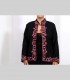 701 - Giacca double face, pashmina ricamata, seta antica