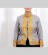 703 - Giacca double face, pashmina ricamata, seta antica