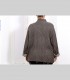 715 - Giacca morbida, pashmina, collo coreano