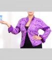 719 - Giacca double face, seta 21 grammi