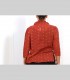 726 - Camicia "Virgola", chiffon di seta broccato
