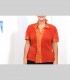 727 - Camicia "Virgola", chiffon di seta