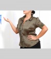 731 - Camicia "Virgola", chiffon di seta