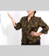 732 - Camicia "Virgola", chiffon di seta broccato