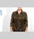 732 - Camicia "Virgola", chiffon di seta broccato