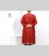 733 - Camicia lunga, seta antica, broccato