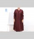 738 - Camicia lunga, seta antica, broccato