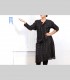 739 - Camicia lunga, seta antica, broccato