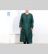 740 - Camicia lunga, seta antica, broccato