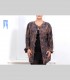 744 - Camicia-Casacca "Picasso", rasatello di seta
