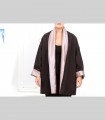 752 - Giacca kimono double face, panno di pashmina e shantung di seta