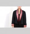 759 - Giacca corta, panno di pashmina, collo a scialle