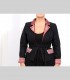 761 - Giacca blazer "Smilza", panno di pashmina e broccato