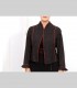 763 - Giacca kimono, tessuto di tasmania e fiocchi di lino