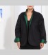 782 - Giacca double face, panno pashmina e taffetà di seta