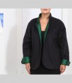 782 - Giacca double face, panno pashmina e taffetà di seta