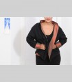 783 - Giacca double face, panno pashmina e taffetà di seta