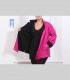 784 - Giacca double face, lana pashmina e shantung di seta