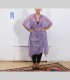 825 - Cappa con ricami, chiffon di seta