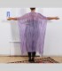 825 - Cappa con ricami, chiffon di seta